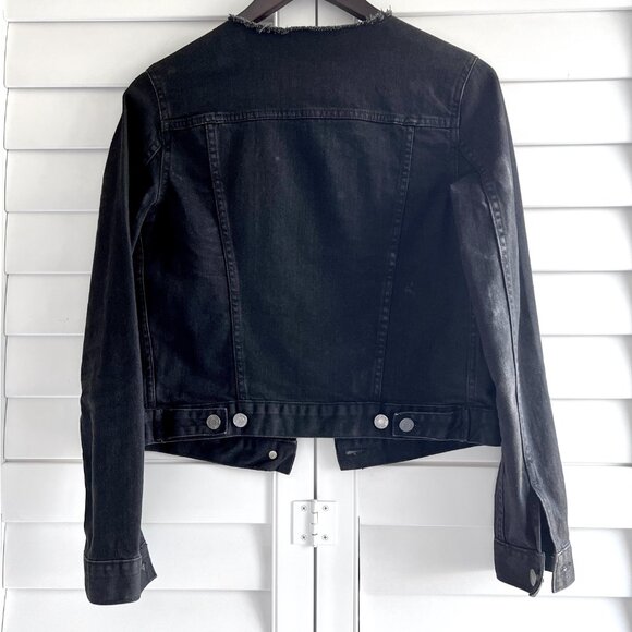 GAP Black Denim Jean Jacket - Picture 2 of 5